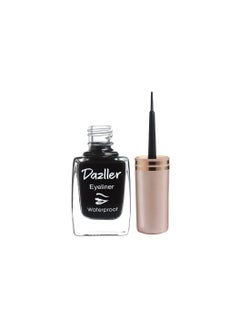 DAZLLER Dazller Liquid Eyeliner Waterproof, 9.5ml, Black, Smudge-proof, Matte, One stroke application, Long-lasting, Deeply pigmented, Lightweight, Quick-drying  - Image 1