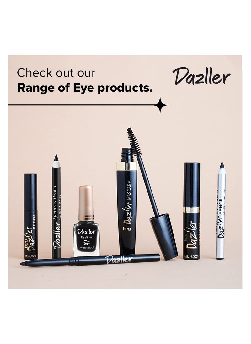 DAZLLER - Dazller Liquid Eyeliner Waterproof, 9.5ml, Black, Smudge-proof, Matte, One stroke application, Long-lasting, Deeply pigmented, Lightweight, Quick-drying - Image 1