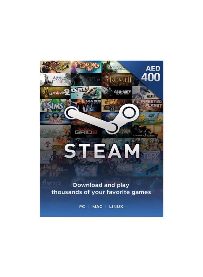 Steam Digital Gift Card -UAE 400 AED