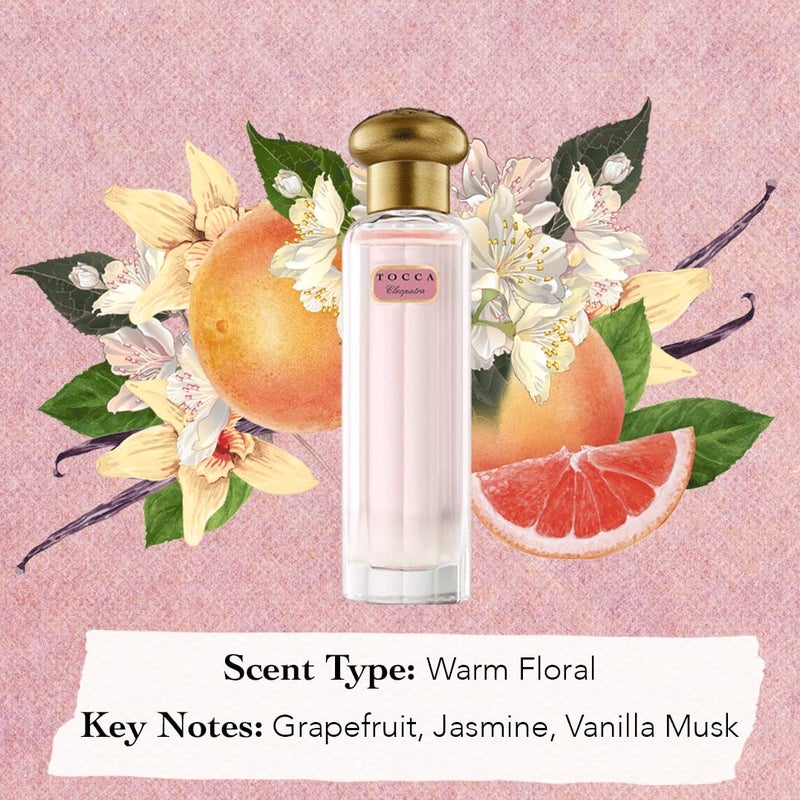 Tocca Women's Perfume, Cleopatra Fragrance, 0.68 oz (20 ml) - Warm Floral, Grapefruit, Jasmine, Vanilla Musk - Image 5