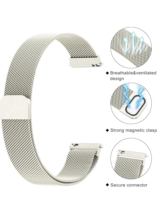 erorex Metal Band For Huawei Watch Gt4 41Mm Strap 18Mm Stainless Steel Replacement Strap For Huawei Gt4 41Mm Women Men  - Image 3