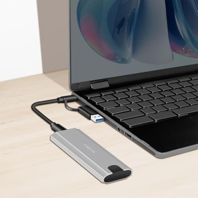 Logilink UA0439 - HARD DRIVE ENCLOSURE FOR M.2 NVME (PCIE) SSDS, USB 3.2 GEN 2, UP TO 10 GBPS, USB-A+C - Image 2
