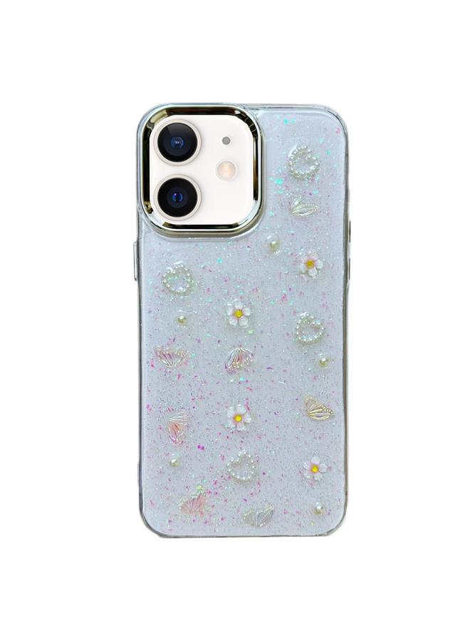 Zaboon Case For iPhone 12 3D Bow Pearl Love Flower TPU Phone Case - Image 1