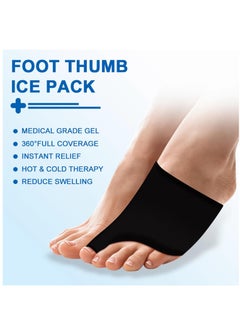 Excefore Forefoot Toe Ice Pack, Foot Ice Packs Big Toe for Pain Relief, Cold and Heat Therapy Gel Foot Ice Pack for Swelling, Plantar Fasciitis, Blisters, Bunions  - Image 2