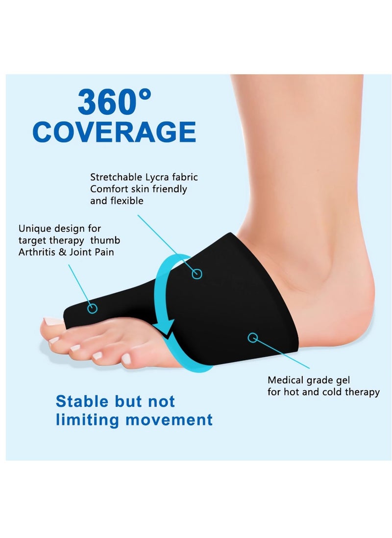Excefore Forefoot Toe Ice Pack, Foot Ice Packs Big Toe for Pain Relief, Cold and Heat Therapy Gel Foot Ice Pack for Swelling, Plantar Fasciitis, Blisters, Bunions  - Image 3