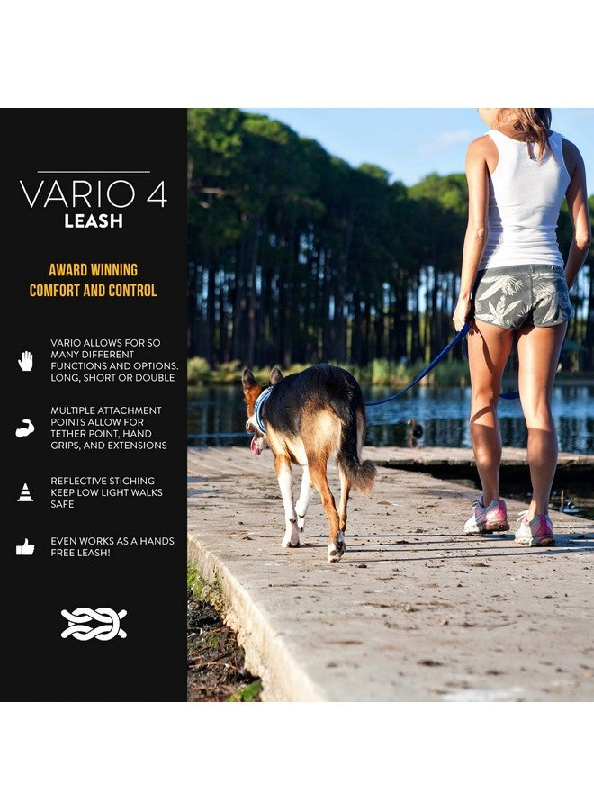 إيزي دوج مقود كلاب EzyDog Vario 4 متعدد الوظائف قابل للتعديل مع حزام أمان - يتحول إلى 6 أقدام أو 3 أقدام - مثالي للتدريب وعاكس للسلامة الليلية - للكلاب الكبيرة والمتوسطة (أحمر) - Image 2