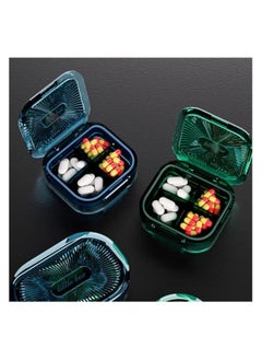 EMZJ Travel Pill Organizer 4 Cell Visible Portable Small Vitamin Medicine Divider Jewelry Container Anti Moisture for Purse XQ-041A  - Image 3
