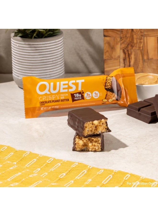 Quest Hero Protein Bar – Chocolate Peanut Butter Flavor, High Protein, Low Sugar, Gluten-Free, 54G (Box Of 12 Bars)