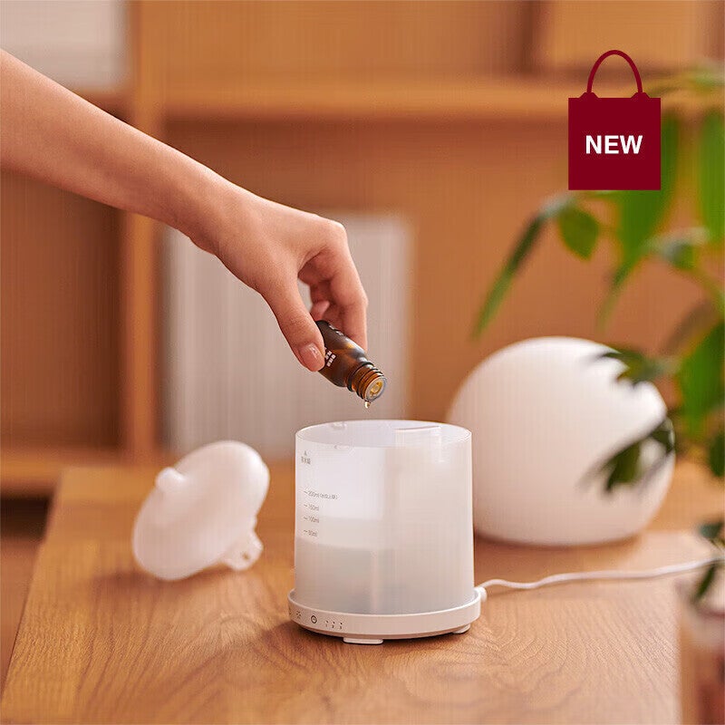 JD Jing Zao MUJI Touch-Control Ultrasonic Soft Light Aromatherapy Diffuser with Humidification And Night Light, Three-In Birthday Gift for Wome - Image 3