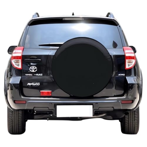 Aolowewin Black Spare Tire Cover Spare Wheel Cover Protector for Toyota RAV4 Jeep Compass Honda CRV Buick Ford GMC SUVs M Tire Diameter 2829 inch 22565R17 22560R18 23555R19 - Image 1