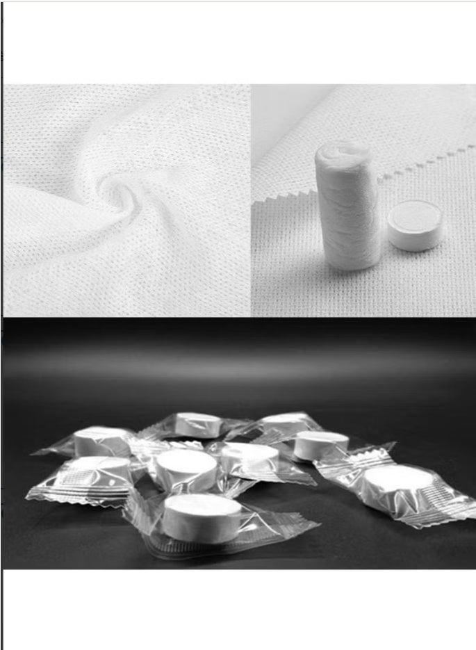 100PCS Disposable Compressed Towels Portable Soft Cotton Bath Towels Individually Wrapped Face Towel for Travel Sport Home  - Image 3