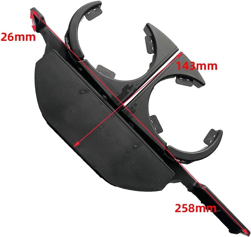 Wivplex Black Retractable Cup Holder for BMW E39 - Image 2