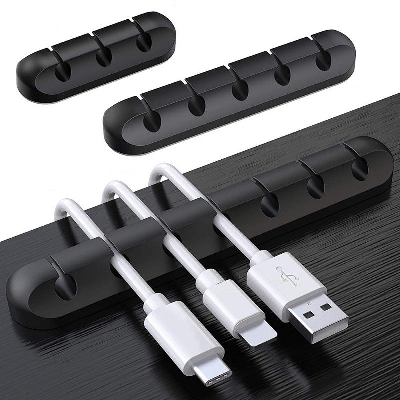 Creative Simple Multi-Functional Data Cable Storage Clamp Silicone Wire Organiser Car Desktop Solder Self-Adhesive - Image 2