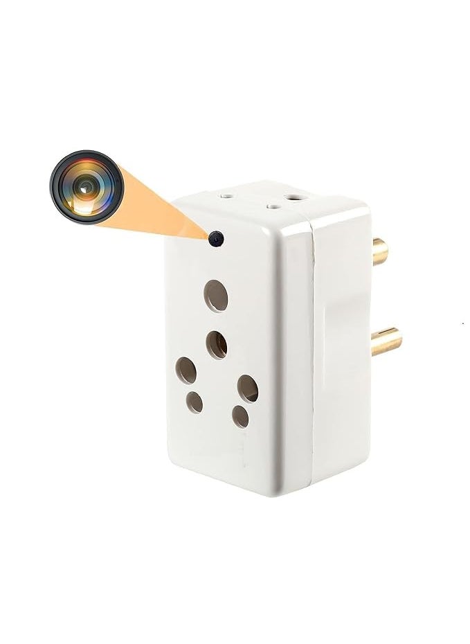 FREDI HD PLUS FREDI HD PLUS Plug Hidden Camera 3 Pin Multi Plug Camera Inbuilt 32GB SD Card Audio and Video Recording Live Feed Camera with WiFi Motion Detection iWFCam APP  - Image 1