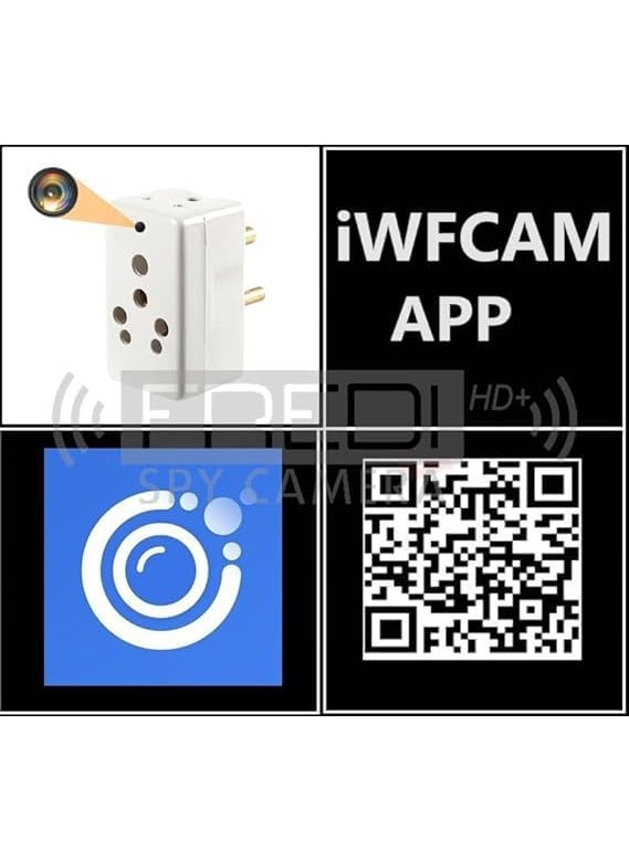 FREDI HD PLUS FREDI HD PLUS Plug Hidden Camera 3 Pin Multi Plug Camera Inbuilt 32GB SD Card Audio and Video Recording Live Feed Camera with WiFi Motion Detection iWFCam APP  - Image 2