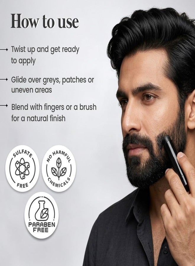 Glamveda Men Hair Color Stick | Instant Root Touch-Up & Grey Hair Cover-Up | Natural Hairline & Beard Touch-Up | Highly Pigmented Hairline Powder Stick | Long-Lasting Matte Finish | Pack of 1 - Image 5
