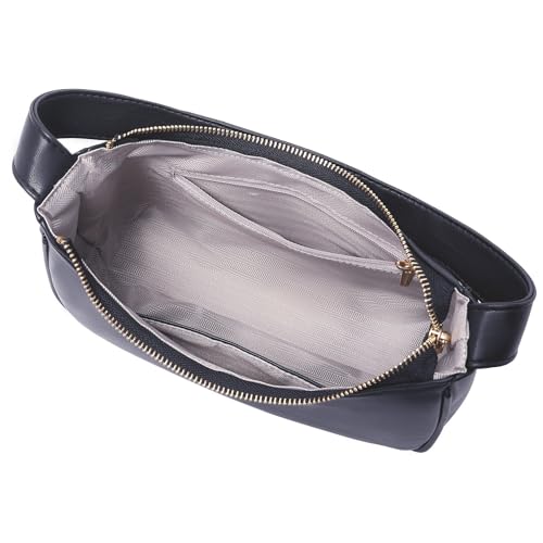 CYHTWSDJ Shoulder Bags for Women, Cute Hobo Tote Handbag Mini Clutch Purse with Zipper Closure (Dark Blue) - Image 5