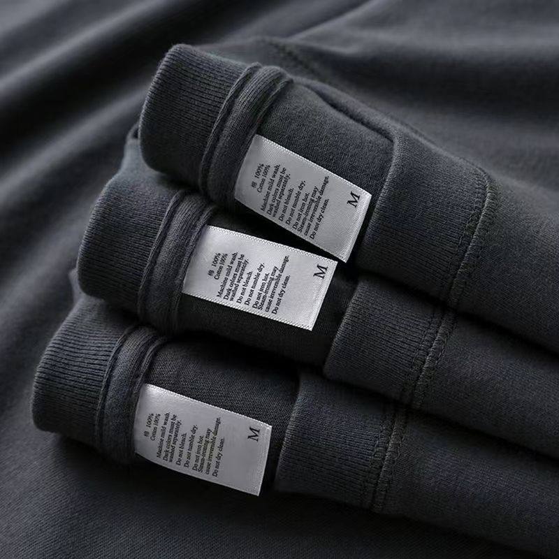 300G heavyweight Xinjiang pure cotton T-shirt for men and women in summer solid white opaque American loose T-shirt for couples short-sleeved - Image 3