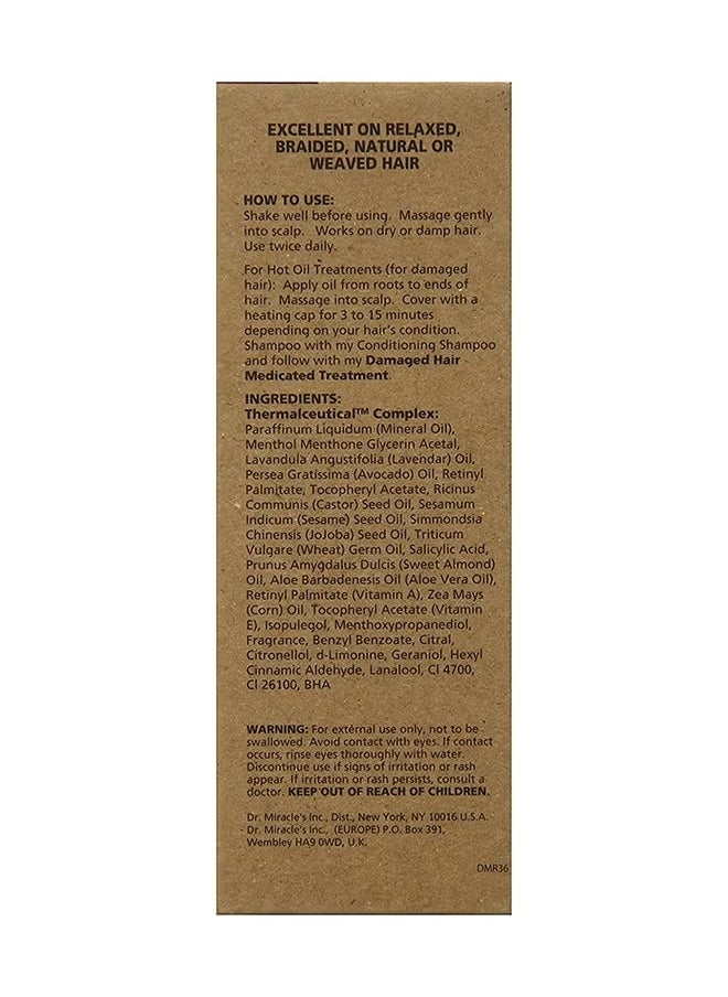 Dr. Miracle's Dr. Miracle’s Daily Moisturizing Gro Oil – Strengthening Hair Oil with Aloe Vera, Avocado, Vitamins A, D, E for Healthy Hair Growth, 118ml  - Image 4