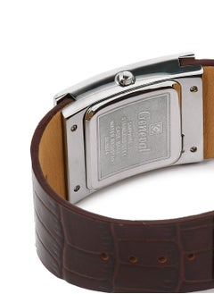 GENEVAL Leather Strap Analog Wrist Watch GLS044WBO - 34mm - Brown  - Image 4