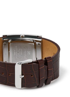 GENEVAL Leather Strap Analog Wrist Watch GLS044WBO - 34mm - Brown  - Image 3