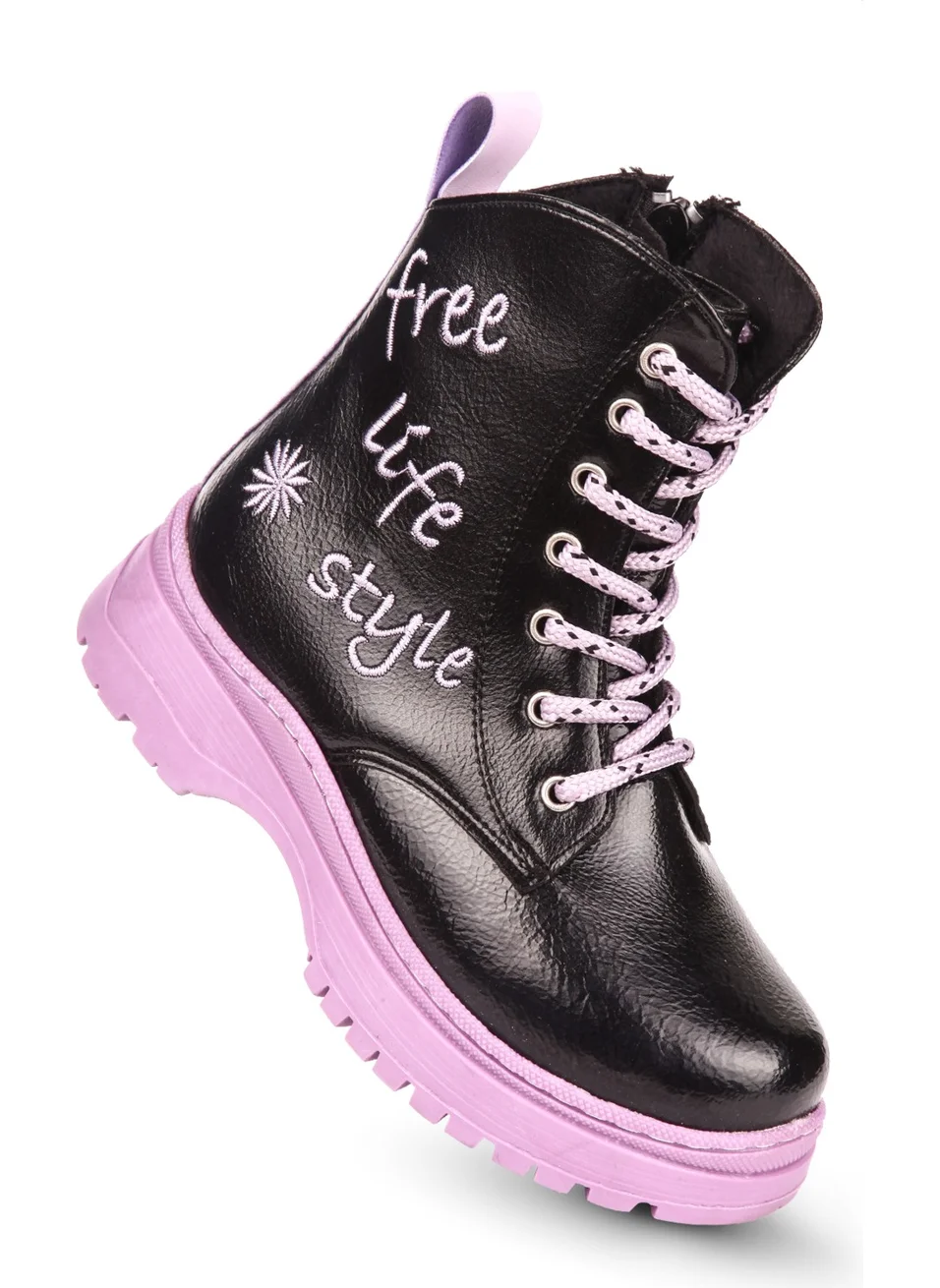 كابتن جونيور Girl's Boots Orthopedic with Fur Inside