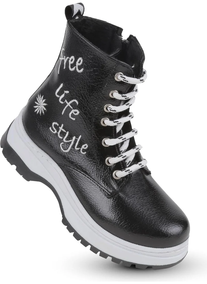 كابتن جونيور Girl's Boots Orthopedic with Fur Inside