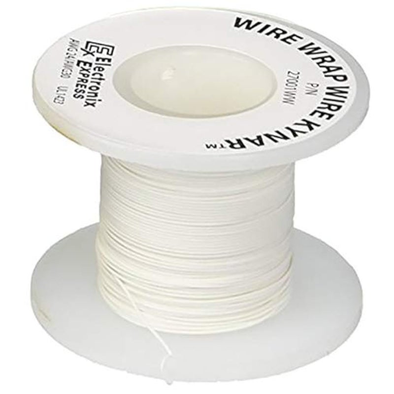 Wire Wrap Solid Kynar Wire 30 Gauge (White, 100 Feet) by …