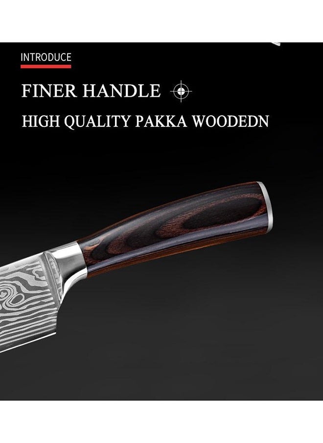 sulfar Chef Knife 8" German High Carbon Stainless Steel Ultra Sharp Professional Kitchen Knife with Ergonomic Handle and Sheath Cover (Cover design may vary)  - Image 5