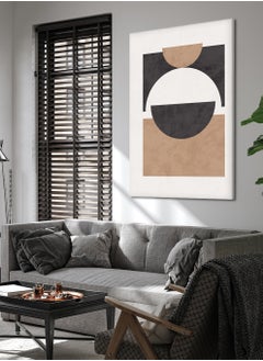 LOWHA Canvas Wall Art Stretched Over Wooden Frame with Abstract Painting  - Image 3