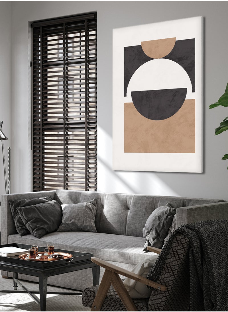 LOWHA - Canvas Wall Art Stretched Over Wooden Frame with Abstract Painting - Image 1
