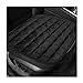DXNQ Car Seat Cushion Soft Plush Auto Seat Cover with NonSlip Silicone Bottom Storage Pocket Universal Breathable Vehicle Seat Cushion Pad for Car Truck SUV Black - Image 2