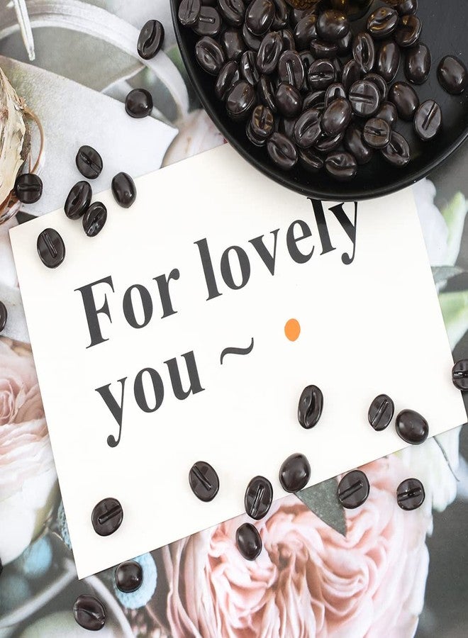 Luckforest Artificial Coffee Beans, 300 Pcs 1:1 Scale Simulation Fake Coffee Beans for Home Kitchen Cafe Shop Cabinet Display Photography Props - Image 3