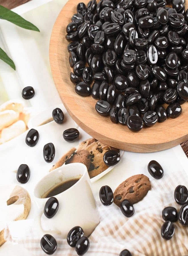 Luckforest Artificial Coffee Beans, 300 Pcs 1:1 Scale Simulation Fake Coffee Beans for Home Kitchen Cafe Shop Cabinet Display Photography Props - Image 2