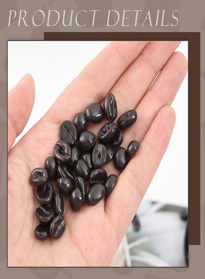 Luckforest Artificial Coffee Beans, 300 Pcs 1:1 Scale Simulation Fake Coffee Beans for Home Kitchen Cafe Shop Cabinet Display Photography Props - Image 5