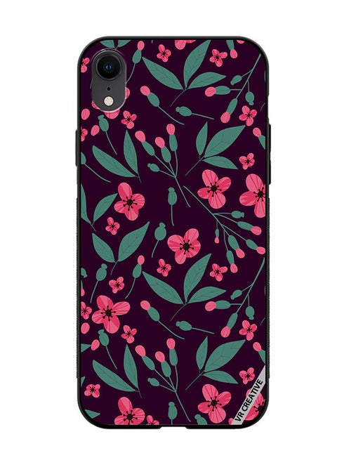 Protective Case Cover For Apple iPhone XR Flower Design Multicolour