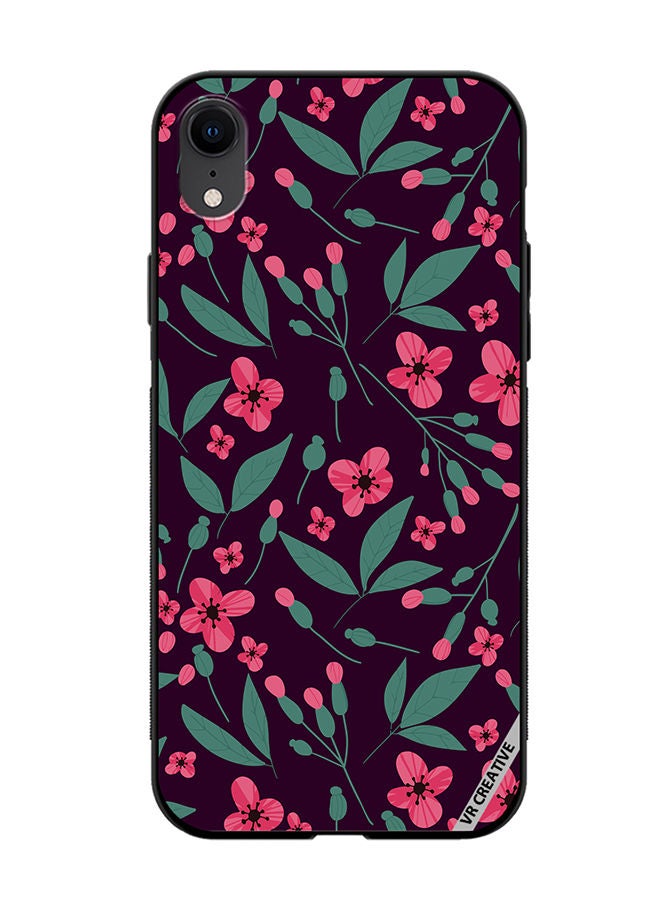 Protective Case Cover For Apple iPhone XR Flower Design Multicolour