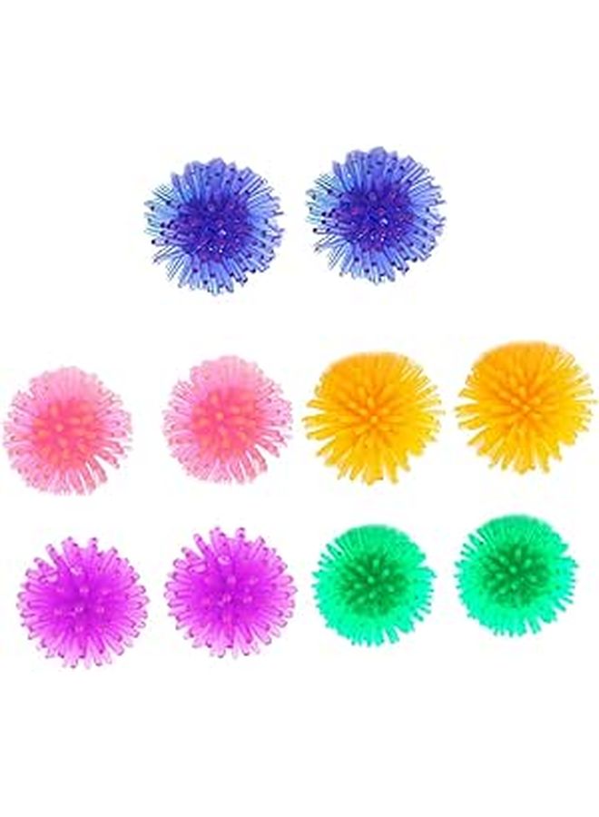 10pcs Cat Teaser Balls 3.5cm Soft Thorn Shape Interactive Pet Toys For Indoor Kitten Play Random Color - Image 1