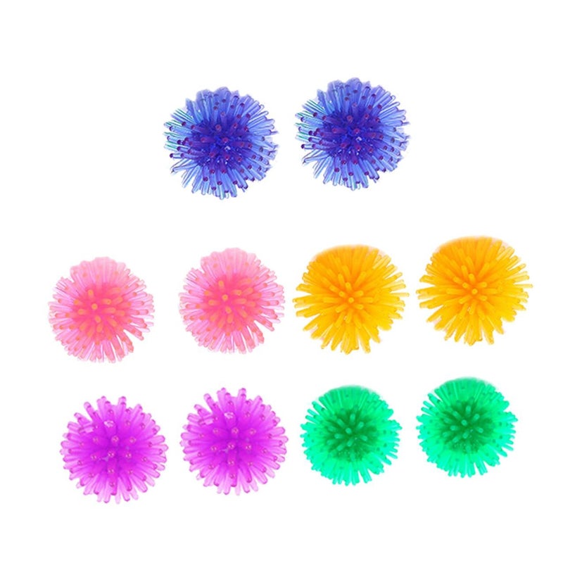 10pcs Cat Teaser Balls 3.5cm Soft Thorn Shape Interactive Pet Toys For Indoor Kitten Play Random Color - Image 2