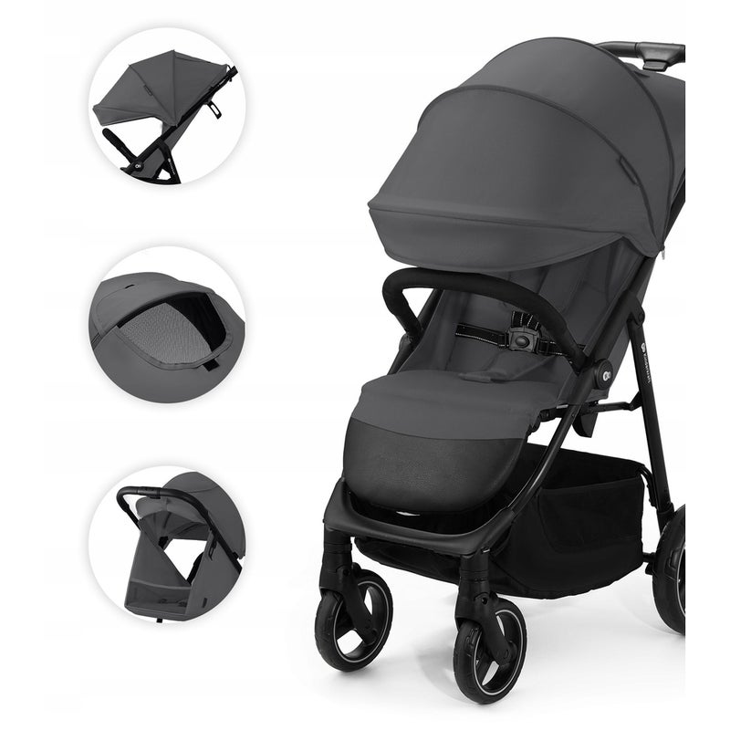 Kinderkraft - Trig 3 Sport Stroller - Granite Grey - 24844 - Image 3
