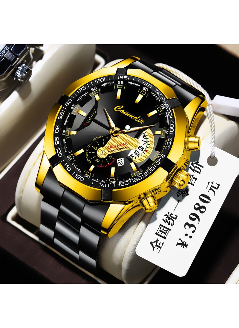 Generic - A generation of automatic movement watch men's calendar waterproof luminous non-mechanical watch large dial cross-border new - Image 1