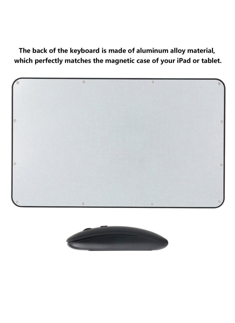 ELTRAZONE Rechargeable Bluetooth Keyboard and Mouse Combo Ultra-Slim Portable Compact Wireless Mouse Keyboard Set for Android Windows Tablet Cell Phone iPhone iPad Pro Air Mini,  - Image 5