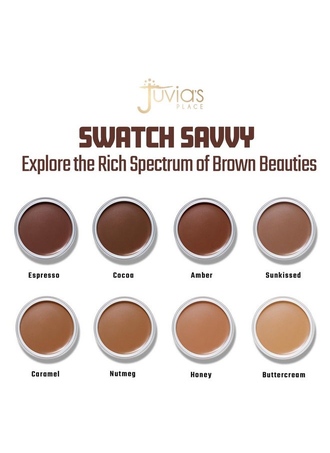 Juvia's Place - Bronzed Cream Bronzer Honeycreamy Bronzing Makeup Beauty Glow Sun Kissed Cheek Matte Shimmer Contour Long Lasting Finish Pigmented Bronze Light Buildable Blendable - Image 1
