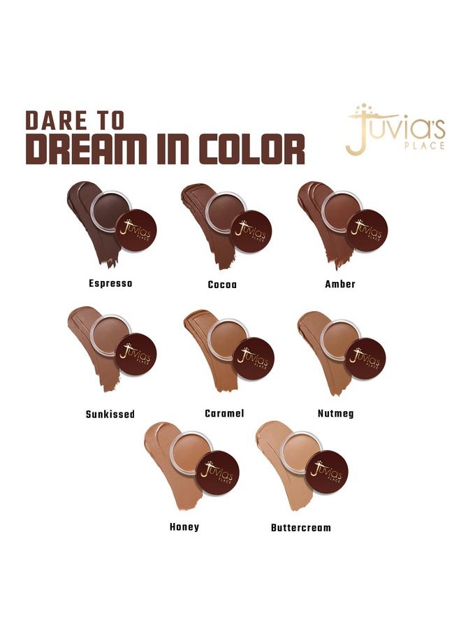 Juvia's Place - Bronzed Cream Bronzer Honeycreamy Bronzing Makeup Beauty Glow Sun Kissed Cheek Matte Shimmer Contour Long Lasting Finish Pigmented Bronze Light Buildable Blendable - Image 1