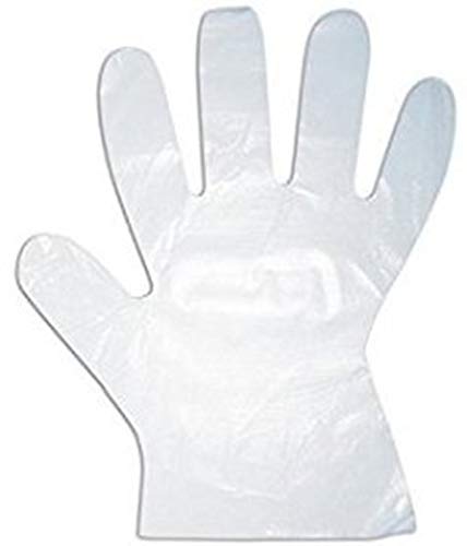 WELLSTAR Disposable Transparent Clear Plastic Gloves Pack of 1000 Pieces