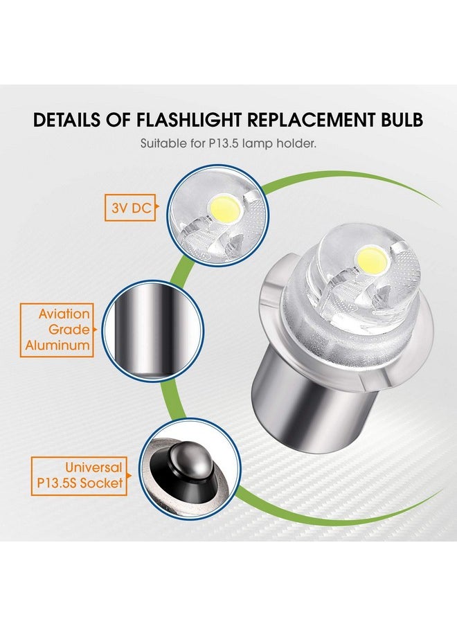 Honoson - 30 Lumen 3 Volt Led Replacement Bulb Flashlight Bulbs Led Torch Flashlight Bulb With 10 Year Lifespan 41 1643 (2) - Image 1