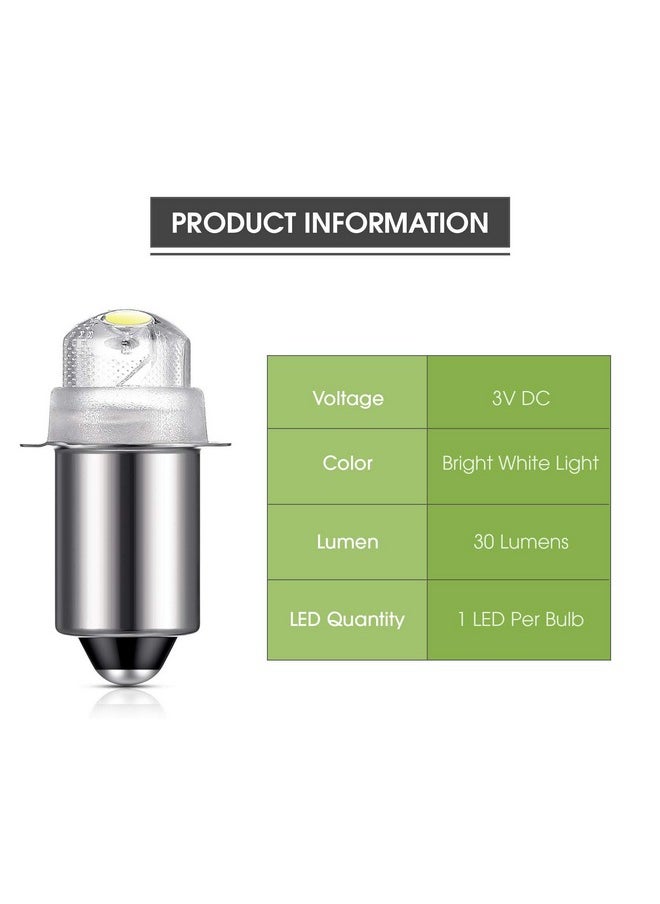 Honoson - 30 Lumen 3 Volt Led Replacement Bulb Flashlight Bulbs Led Torch Flashlight Bulb With 10 Year Lifespan 41 1643 (2) - Image 1
