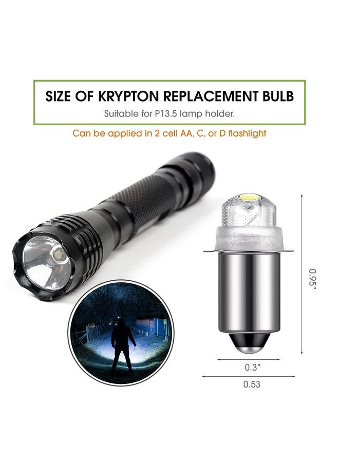 Honoson - 30 Lumen 3 Volt Led Replacement Bulb Flashlight Bulbs Led Torch Flashlight Bulb With 10 Year Lifespan 41 1643 (2) - Image 1