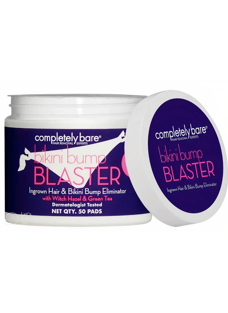 Completely Bare Ingrow Hair and Bikini Bump Eliminator with witch Hazel and Green Tea 50 Pads  - Image 2