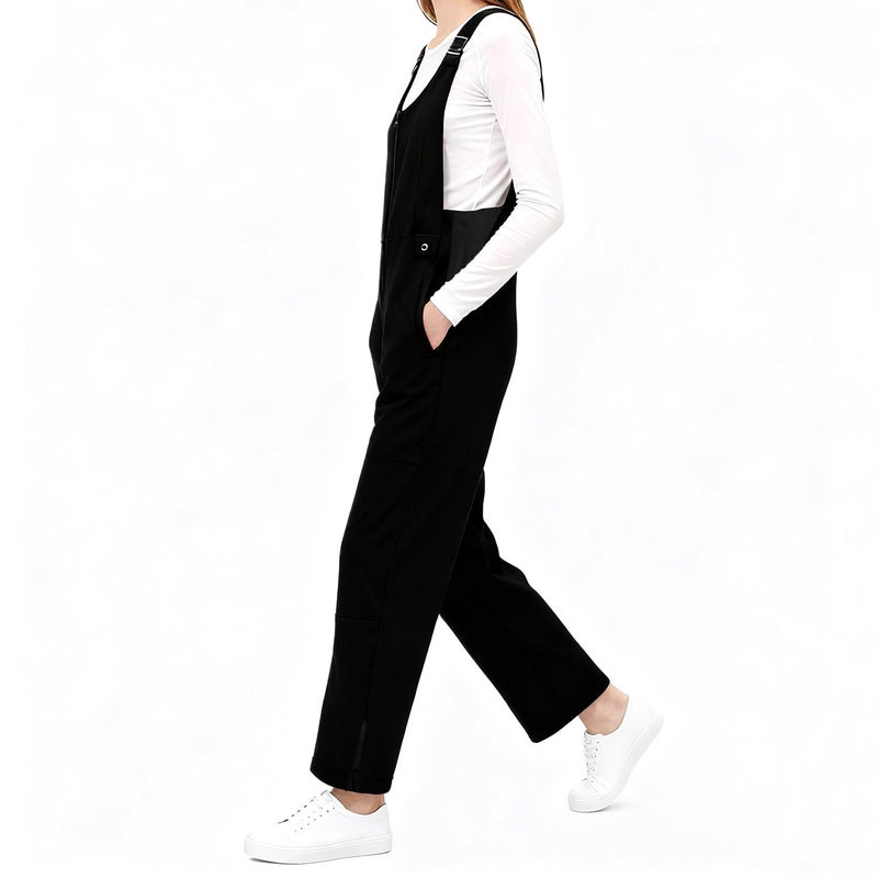 Tearom Women's New Thermal Ski Bib Overalls - Snow Suits for Women with Lightweight Warmth for Skiing, Sledding & Cold Weather Outdoor Activitiesï¼ˆ2XL, Blackï¼‰ - Image 5